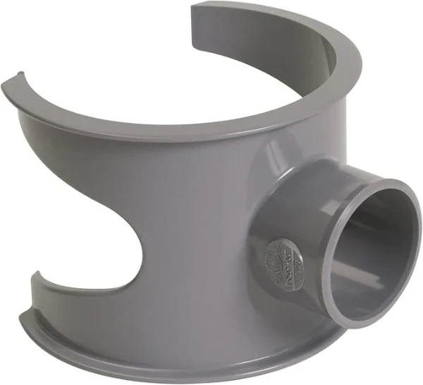 Nicoll PVC lijm zadel 100 x 32 mm - grijs