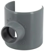 Nicoll PVC à coller selle 80/75 x 32 mm - gris