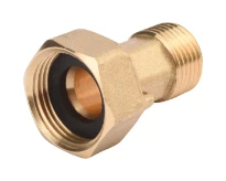 MessingFit Messing raccord pour compteur d'eau 5/4 x 4/4 - avec joint - prix par pièce