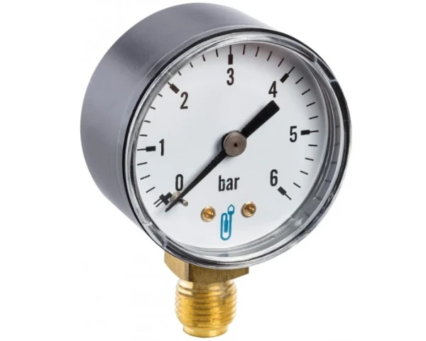 Syveco MR manometer radiaal 50 mm x 1/4 - 0-10 BAR