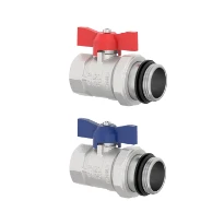 Comap UFH V9021 set vanne à bille 4/4 x 4/4 (bleu/rouge) - prix par set