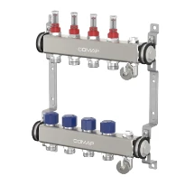 Comap UFH inox collecteur chauffage par le sol 4/4 - 7 x EK3/4