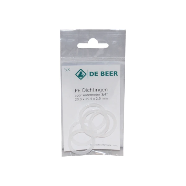 DBJ PE joint 23 x 29,5 x 2 mm (sachet 5pcs) - prix par pièce - vendu par sachet