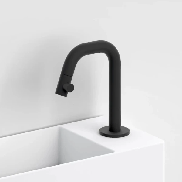 Clou Kaldur robinet eau froide - bec 106 mm - noir mat