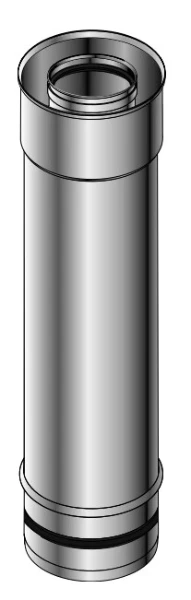 Roccheggiani CLV verlengpijp 130/200 mm (lengte 1000 mm) - inox