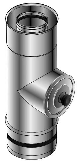 Roccheggiani CLV inspectieelement 130/200 mm - inox