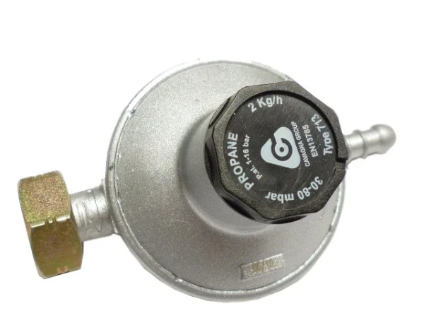 SGA Flesregelaar 30-80mbar Q :2kg/u Moer-Slang