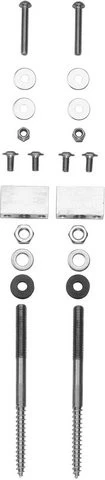 BOSCH Set de 2 fixations pour toit avec plaques ondulées ou couvertures métalliques