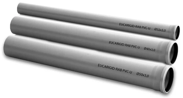 Eupen Eucarigid-RAB PVC tuyau (longeur 0,5m) 32 x 3,0 mm (prix par pièce)
