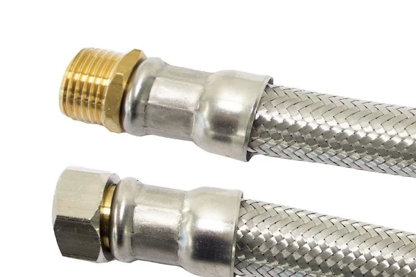 Fixaflex Superflex 25 inox flexibel met bocht MF 4/4 x 4/4 - 600 mm - Max 90°