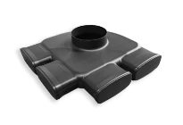 Vasco Easyflow connection plenum vertical d 125mm 4 connections - prix par set (2pcs)