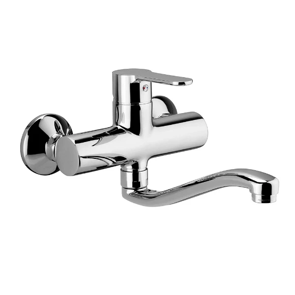Paffoni Blu mélangeur de cuisine avec bec orientable - chromé