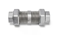 Marchel uitzettingscompensator met draadaansluiting 1/2" FF inox