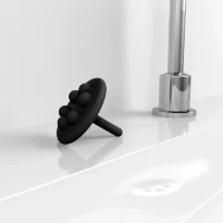 Clou Wash Me bouchon noir en silicone pour vasque