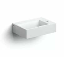 Clou Flush 2 Plus lave-mains 425 x 290 x 90 mm - blanc - céramique - avec trou de robinet - sans trop-plein