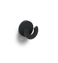 Clou Flat Patère double noir mat