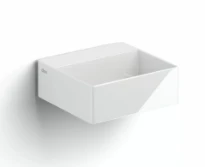 Clou New Flush 1 lavabo à poser/mural 280 x 270 x 100 mm - blanc - céramique - sans trou de robinet - sans trop-plein - avec garniture de vidange