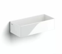 Clou New Flush 3.1 lavabo à poser/mural 380 x 180 x 100 mm - blanc - céramique - sans trou de robinet - sans trop-plein - avec garniture de vidange