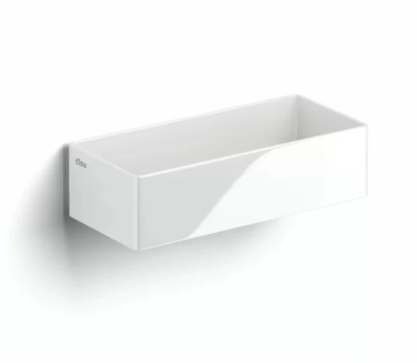 CL/03.03431 Clou New Flush 3.1 opzet-/wandwastafel 380 x 180 x 100 mm - wit - keramiek - zonder kraangat - zonder overloop - met afvoerset