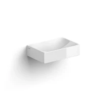Clou Vale lavabo à poser/mural 280 x 190 x 70 mm - blanc - céramique - sans trou de robinet - sans trop-plein - avec bouchon encastrée - non fermable