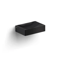 Clou Vale lavabo à poser/mural 280 x 190 x 70 mm - noir mat - céramique - sans trou de robinet - sans trop-plein - avec bouchon encastrée - non fermable