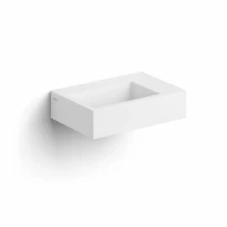 Clou Flush 2 lave-mains 360 x 245 x 90 mm - blanc mat - aluite - avec trou de robinet - sans trop-plein - avec bouchon