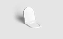 Clou Hammock abattant avec couvercle, soft closing et système quick release, blanc brillant