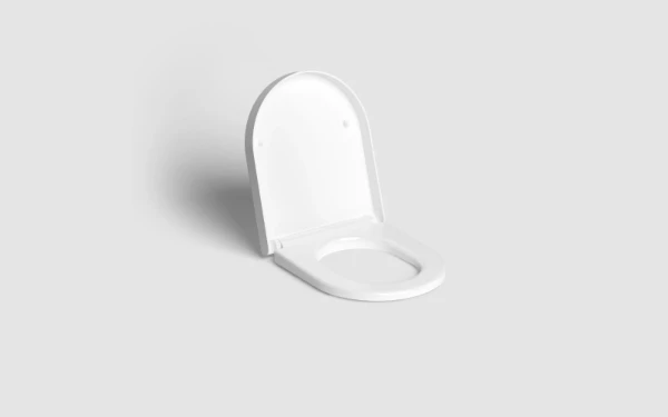 Clou Hammock abattant avec couvercle, soft closing et système quick release, blanc brillant