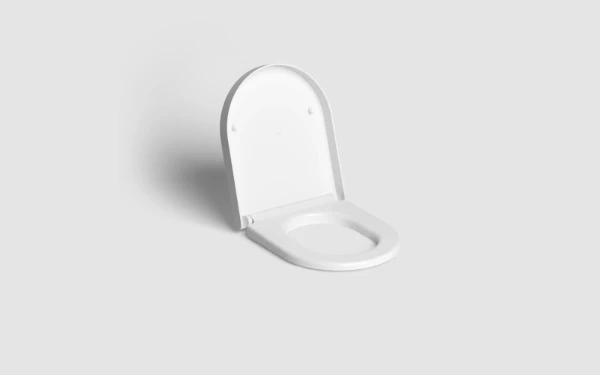 Clou Hammock abattant avec couvercle, soft closing et système quick release, blanc mat