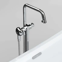 CLOU Kaldur mélangeur libre pour baignoire, chromé. La douchette Kaldur doit être commandé séparément. Partie intégrée est inclus.  Red Dot Award: best of the best 2016.