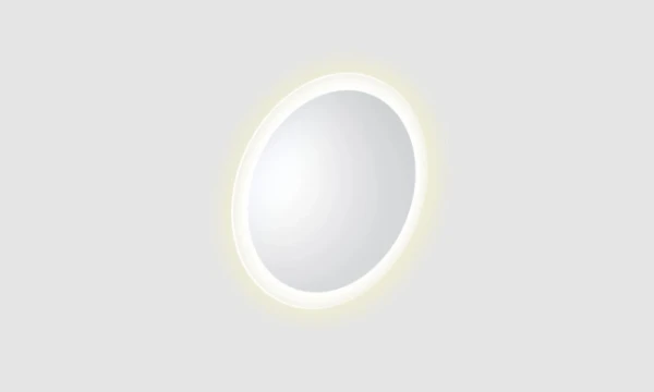 CL/08.07.040.04 Clou Look at Me ronde spiegel 400 mm met 2700K LED-verlichting - IP44 - met satijnrand - LED strip vervangbaar