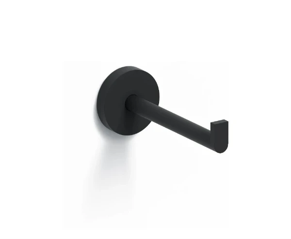 Clou Flat porte-rouleau sans couvercle, noir mat powdercoating