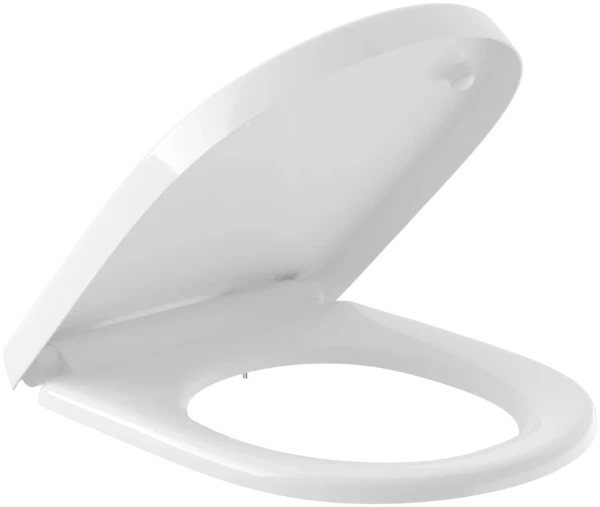 Villeroy & Boch O.Novo toiletzitting - wit - softclose - quick release - scharnier inox