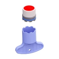 CLOU Aérateur pour robinets eau froide et mitigeurs de lavabo Kaldur, avec cle
