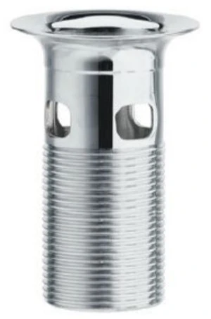 Conima crepine lang zonder clapet H100mm met overloop chroom