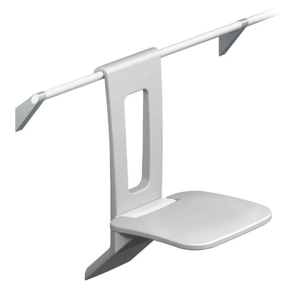 KWS A100 siège de douche à suspendre 381 x 368 mm - télégris/blanc