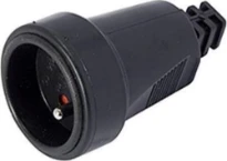 POPP fiche femelle 16A 2P+T - noir