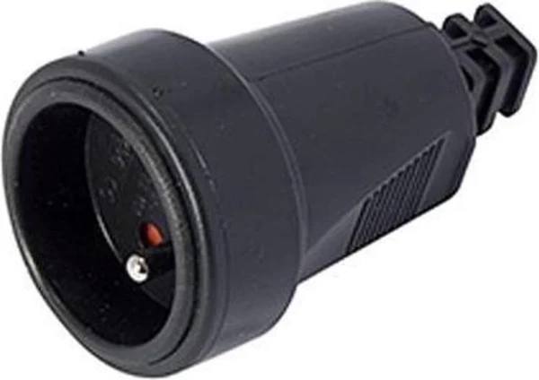 POPP fiche femelle 16A 2P+T - noir
