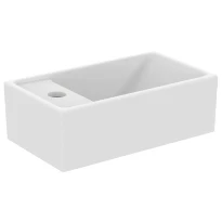 Ideal Standard i.life S lave-mains 370 x 210 mm - blanc mat - avec trou de robinet gauche  - sans trop-plein