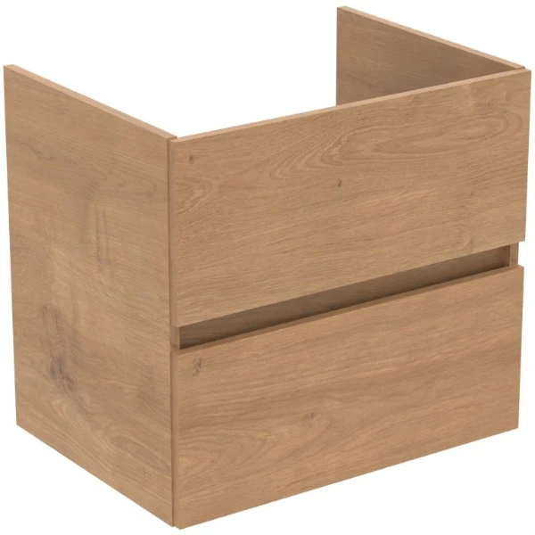 Ideal Standard Eurovit+ wastafelonderkast 600 x 440 x 550 mm - 2 laden - Natural oak