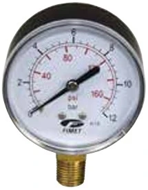 DAB MANOMETER / MANOMETRE - RADIAAL 12 BARD.63, 1/4”