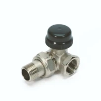 Begetube robinet radiateur thermostatisable double-équerre gauche 1/2 x 1/2 - valeurs Kv réglables