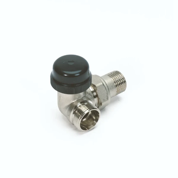 Begetube robinet radiateur thermostatisable double-équerre gauche 1/2 x M24 - valeurs Kv réglables