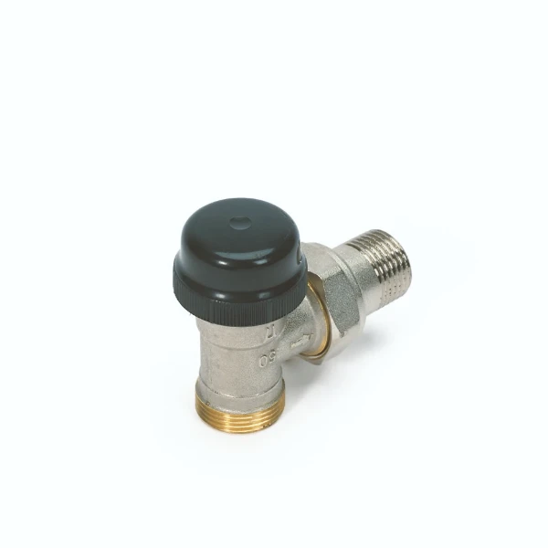 Begetube robinet radiateur thermostatisable équerre 1/2 x M24 - valeurs Kv réglables