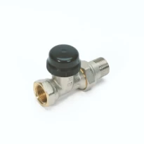 Begetube robinet radiateur thermostatisable droit 1/2 x 1/2 - valeurs Kv réglables
