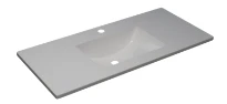 Procasa Klaire vasque en céramique 1020 x 480 x 190 mm - 1 trou de robinet - avec trop-plein - blanc
