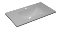 Procasa Klaire vasque en céramique 820 x 480 x 190 mm - 1 trou de robinet - avec trop-plein - blanc