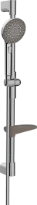 Hansa HansaAurelia set de douche 110 mm 3-jets avec barre 770 mm en flexible 1750 mm - chromé