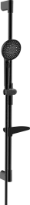 Hansa HansaAurelia set de douche 110 mm 3-jets avec barre 970 mm en flexible 1750 mm - noir mat