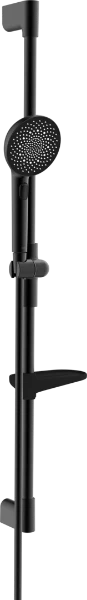 Hansa HansaAurelia set de douche 110 mm 3-jets avec barre 970 mm en flexible 1750 mm - noir mat